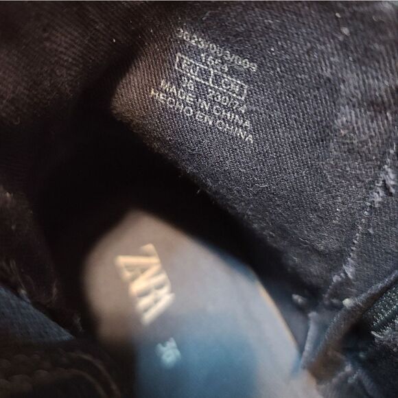 Zara Wingtip Patent Ankle Boots Size 6, Size 36 - Picture 6 of 7